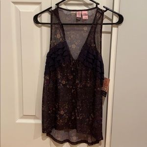 Sheer tank top - tags still attached!